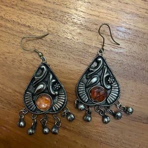 Silver earrings